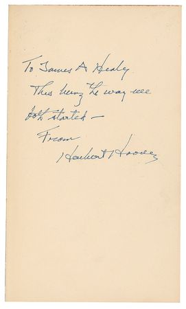 Lot #4080 Herbert Hoover Collection of (56) Signed Books and Pamphlets - Image 5