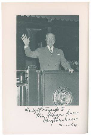 Lot #4098 Harry S. Truman Signed Book Set: 'Public Papers' in Eight Volumes - Image 3