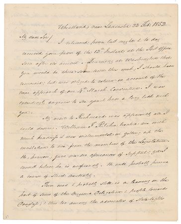 Lot #4057 James Buchanan Autograph Letter Signed - Image 1
