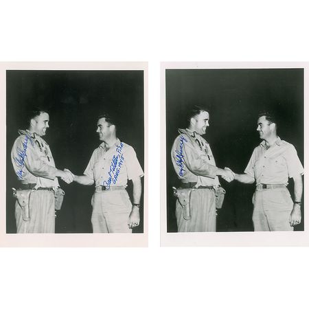Lot #430 WWII: Tibbets and Sweeney Signed Photographs - Image 1