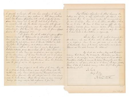 Lot #397 John J. Peck Handwritten Letter Signed - Image 1