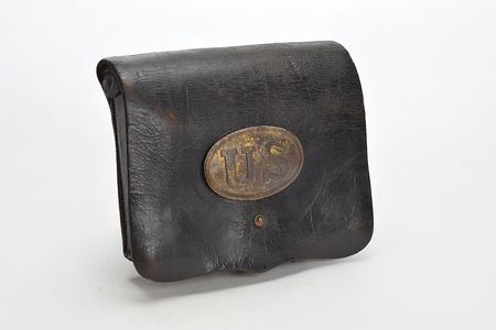 Lot #352 Civil War US 1st 1864 Pattern .58 Caliber Cartridge Box Cartridge Box - Image 1