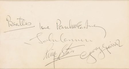 Lot #646 Beatles: Rare, large Beatles signatures from October 1967 - Image 1
