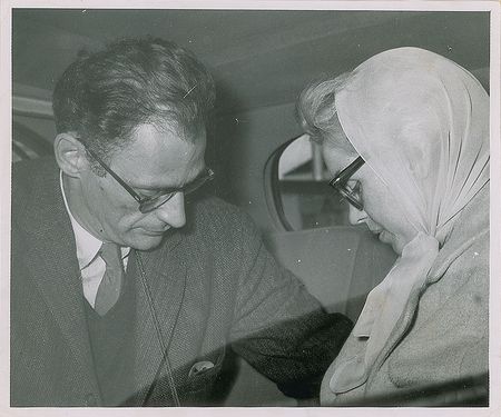 Lot #828 Marilyn Monroe and Arthur Miller Photograph - Image 1