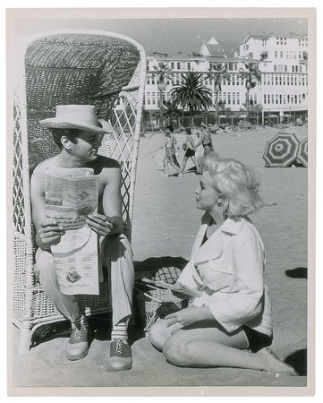 Lot #833 Marilyn Monroe and Tony Curtis Photograph - Image 1