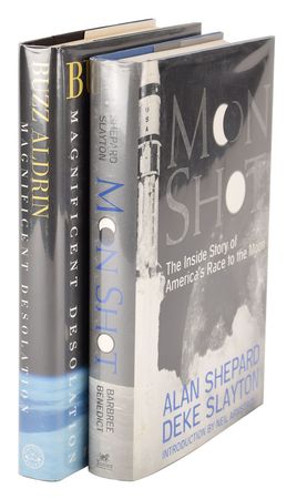 Lot #472 Buzz Aldrin and Alan Shepard Books - Image 1