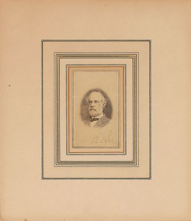 Lot #294 Robert E. Lee: Rare signed portrait of the Confederate general - Image 2