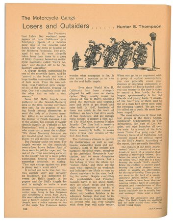 Lot #629 Hunter S. Thompson: Issue of 'The Nation' - Image 2