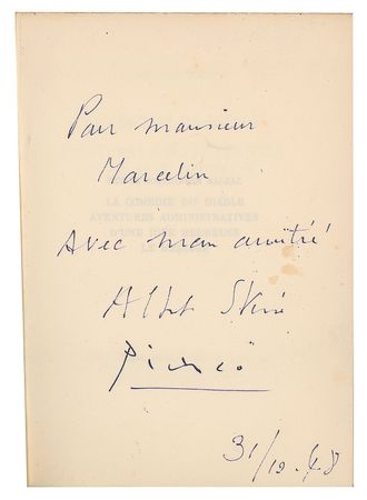 Lot #556 Pablo Picasso: Trio of Balzac stories signed by Pablo Picasso - Image 1