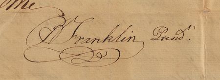 Lot #149 Benjamin Franklin: Franklin signs a 1786 bankruptcy document - Image 2