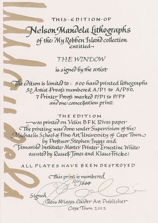 Lot #161 Nelson Mandela Lithograph - Image 2