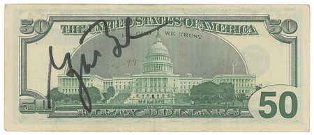 Lot #75 George W. Bush Currency - Image 1