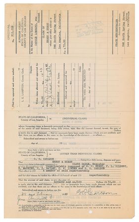 Lot #813 Clark Gable: Incredible relic from the tragic end of one of Hollywood’s first power couples - Image 1