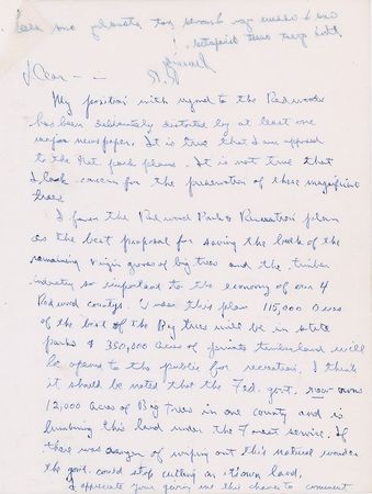 Lot #131 Ronald Reagan: On California's Redwoods: 
