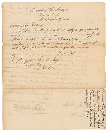 Lot #287 Oliver Wolcott, Jr Signed Letter - Image 2