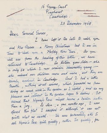 Lot #220 James Chadwick: To General Groves?