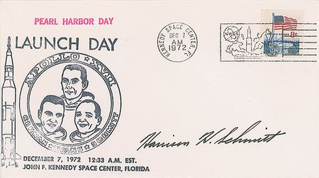 Lot #521 Harrison Schmitt Launch Day Cover - Image 1