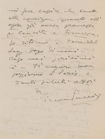 Lot #637 Giacomo Puccini: Puccini has troubles getting Il Trittico at the Opera Comique - Image 3