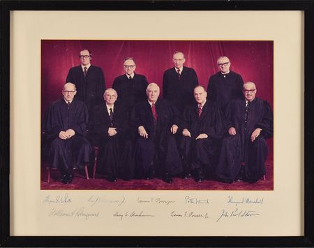 Lot #167 Burger Court Signed Photograph