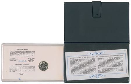 Lot #237 Edmund Hillary and Tenzing Norgay Commemorative Cover - Image 3
