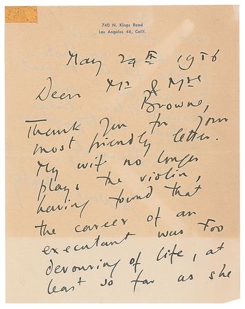 Lot #616 Aldous Huxley Letters - Image 2