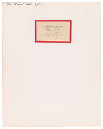 Lot #363 Ira Eaker - Image 2