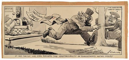 Lot #570 J. N. 'Ding' Darling: Original Ding Darling comic strip? 