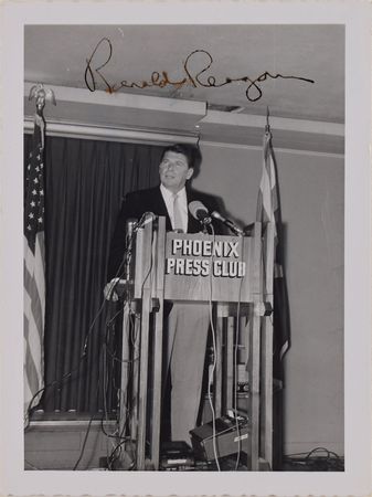 Lot #132 Ronald Reagan Signed Photograph - Image 1