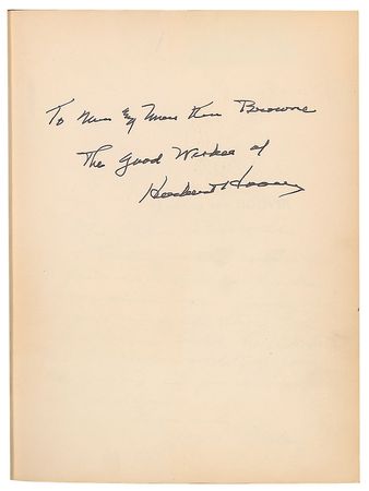 Lot #110 Herbert Hoover Book - Image 1