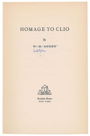 Lot #605 W. H. Auden - Image 1
