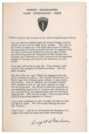 Lot #39 Dwight D. Eisenhower Book - Image 1