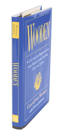 Lot #972 John Wooden: Wooden to DiMaggio—