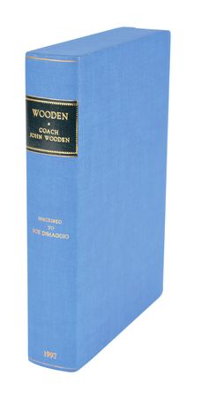 Lot #972 John Wooden: Wooden to DiMaggio—