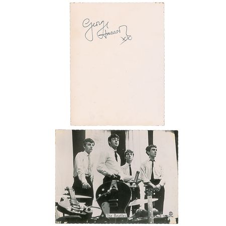 Lot #650 Beatles: George Harrison Signed Photograph - Image 1