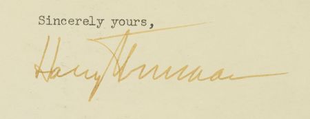 Lot #141 Harry S. Truman Letters - Image 2