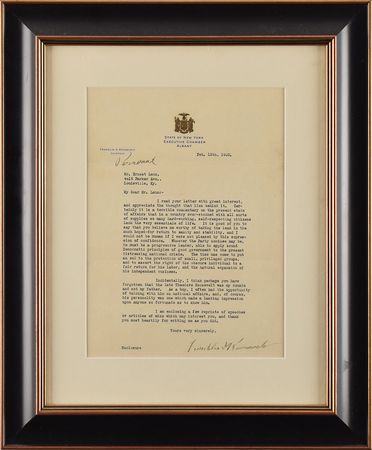 Lot #27 Franklin D. Roosevelt: 