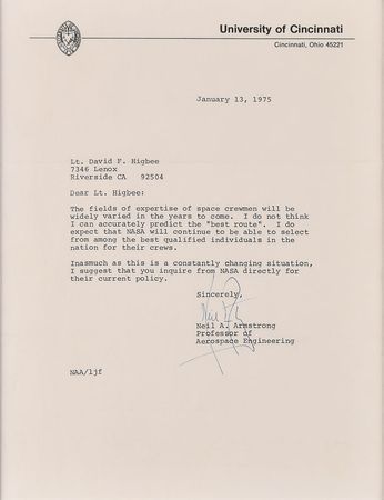 Lot #456 Neil Armstrong: 