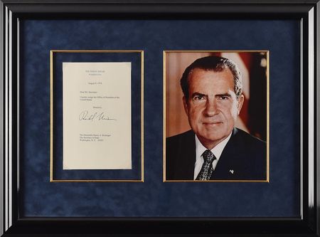 Lot #59 Richard Nixon Typed Souvenir - Image 1