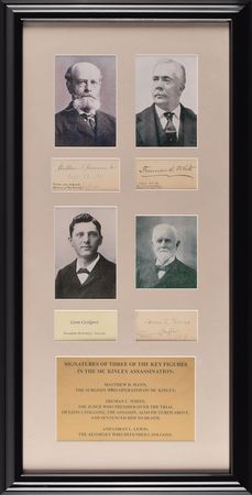 Lot #17 William McKinley Assassination Group Lot
