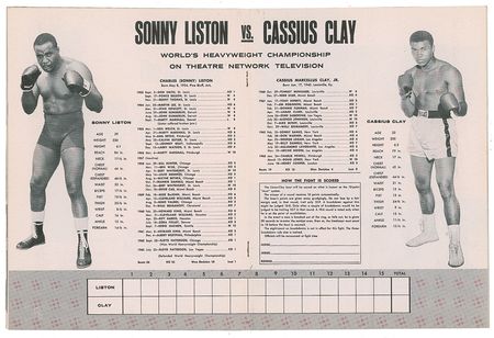 Lot #894 Muhammad Ali and Sonny Liston Program - Image 2