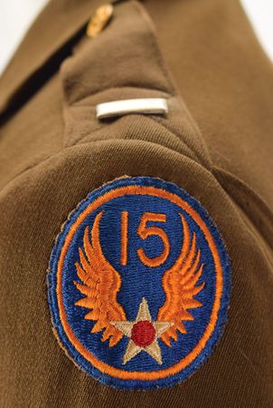 Lot #327 WWII: Harry Larson's B-17 'Mission Belle' 885th Bomb Squadron A-2 Jacket and Uniform Group Lot: The 15th Air Force jacket and tunic of a special ops navigator - Image 11