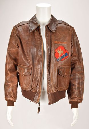 Lot #329 WWII: Ed Wanner's B-24 700th Bomb Squadron A-2 Flight Jacket Flight Jacket - Image 1