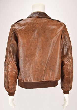 Lot #329 WWII: Ed Wanner's B-24 700th Bomb Squadron A-2 Flight Jacket Flight Jacket - Image 2
