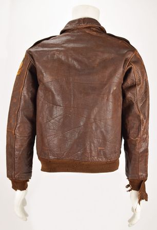 Lot #325 WWII: Lyle V. Carr's B-24 Liberator 718th Bomb Squadron A-2 Flight Jacket Flight Jacket - Image 2