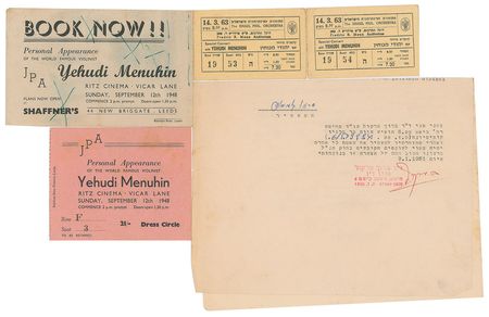 Lot #684 Yehudi Menuhin Signed Photographs - Image 2