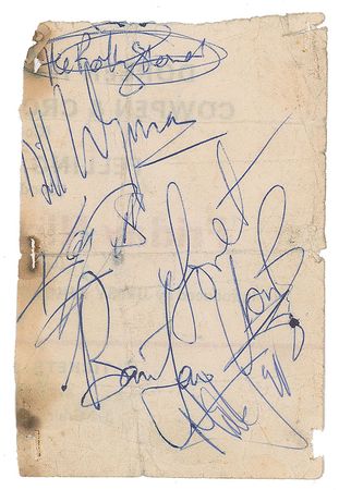 Lot #671 Rolling Stones Signatures - Image 1
