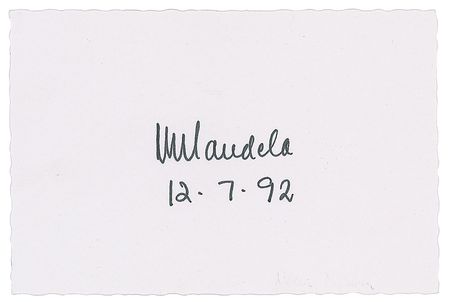 Lot #253 Nelson Mandela Signature - Image 2
