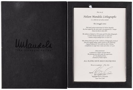 Lot #164 Nelson Mandela: Mandela's sought-after 'The Struggle Series' - Image 2