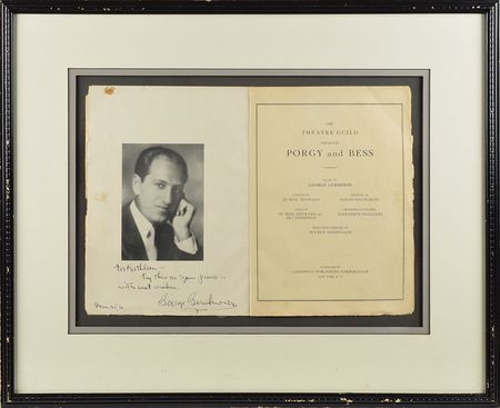 Lot #640 George Gershwin: Gershwin's Porgy and Bess?
