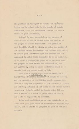 Lot #22 Herbert Hoover Telegram Draft - Image 2